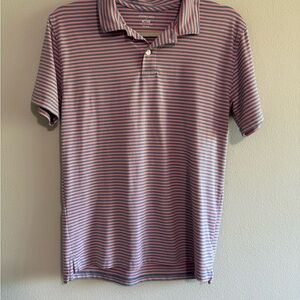 Crewcuts Striped Polo Shirt - Pink and Blue, Boys Size XXL (15-16)
